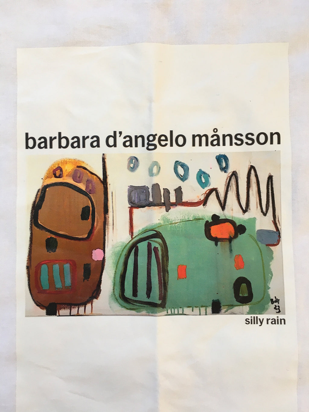 Signature tote bag” Silly Rain“