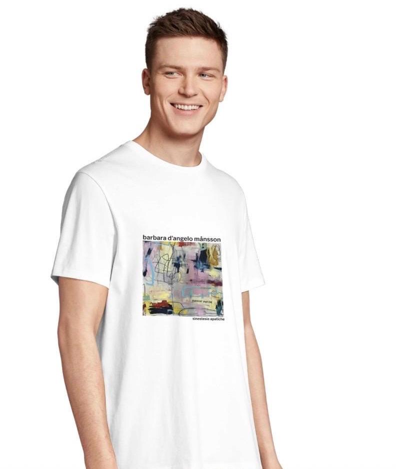 Organic Cotton Signature T-Shirt: "Sinestesie Apatiche" Size M