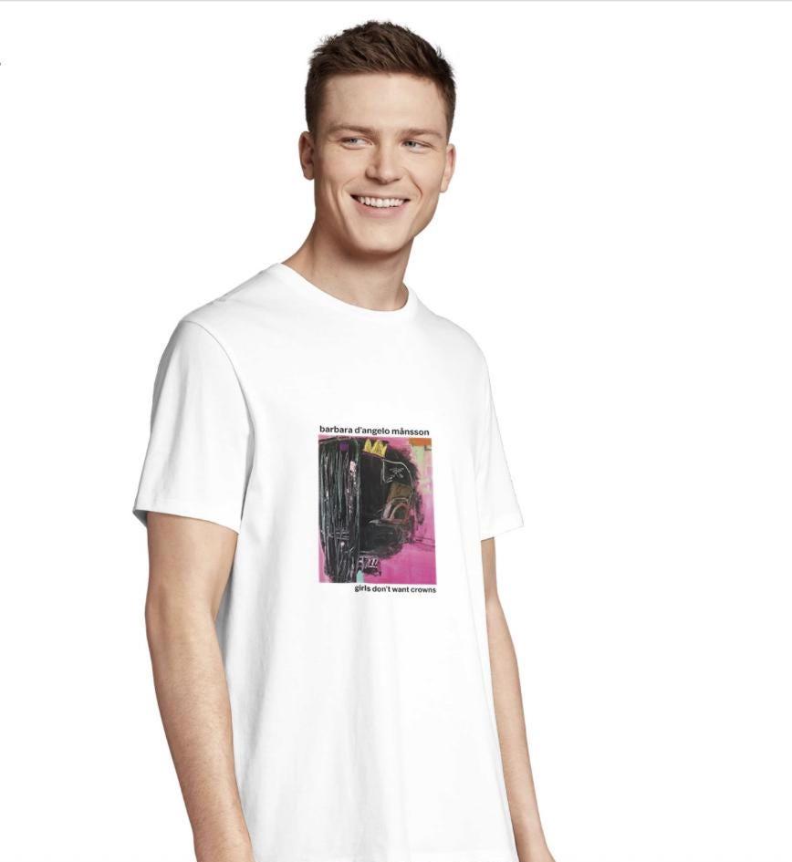 Organic Cotton Signature T-Shirt: "Girls Don't Want Crown"  Size M