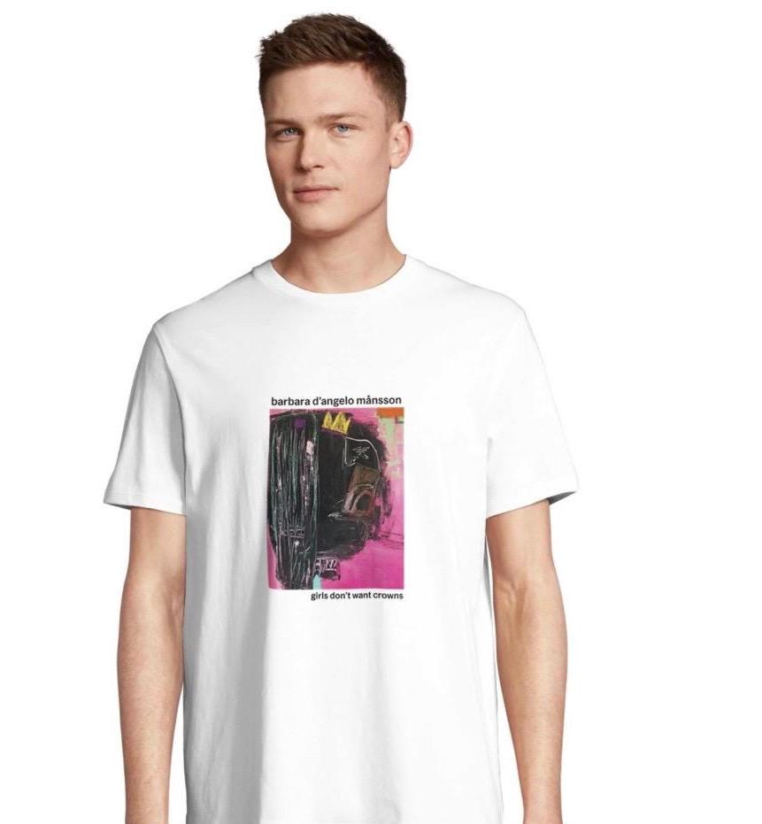 Organic Cotton Signature T-Shirt: "Girls Don't Want Crown"  Size M